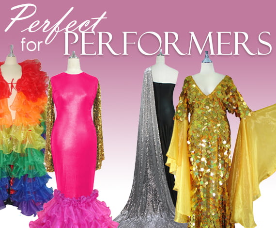 Drag Queen Sequin Dresses and Performers Sequence Dresses